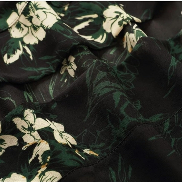 Floral Open Front Plus Size Kimono Beach Cover-up - Picture 7 of 13